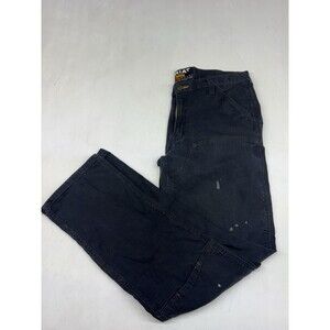 Ariat Rebar M4 Jeans Mens 34x32 Black Relaxed Straight Low Rise Straight Leg